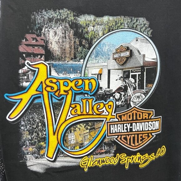 Vintage 1990s Harley-Davidson R.L. Stratman T-Shirt XL Eagle Aspen Valley CO US - Picture 5 of 10